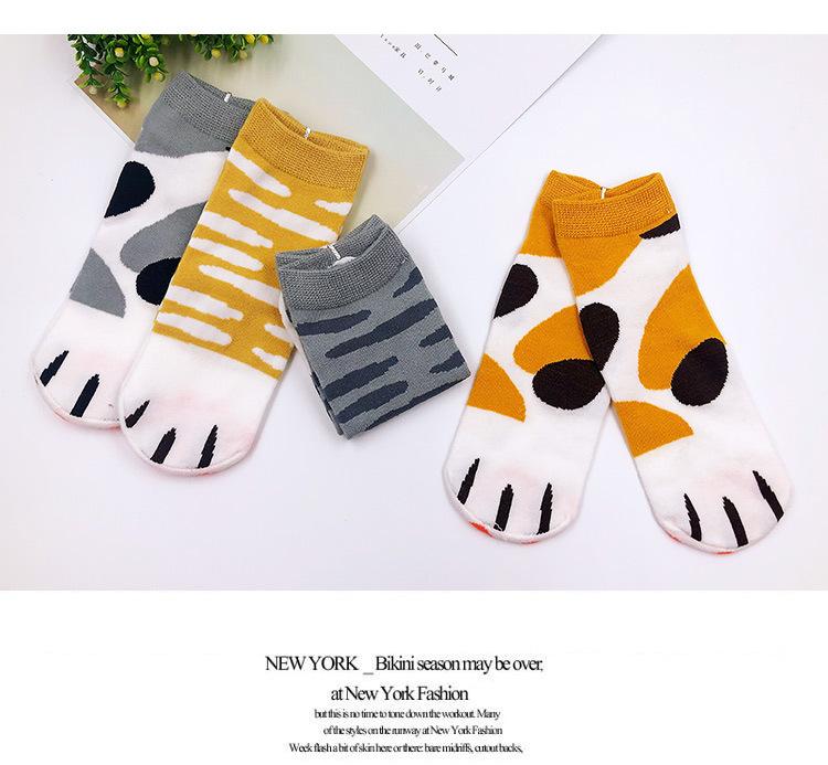 Cartoon Cat Paw Socks