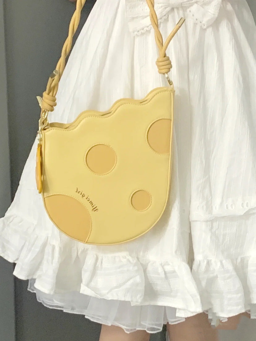 Creamy Yellow Cheese Shoulder Bag