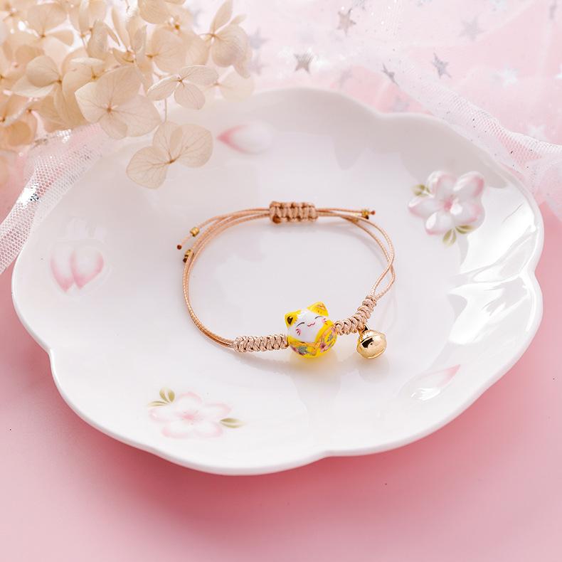 Cute Ceramic Cat Bracelet