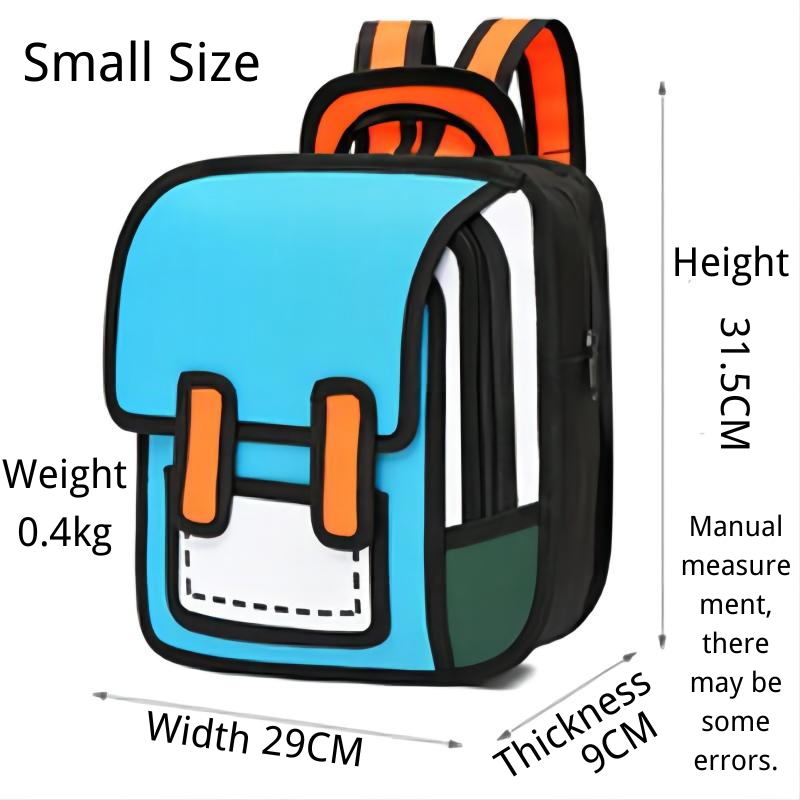 2D Drawing Anime 3D Visual Backpack