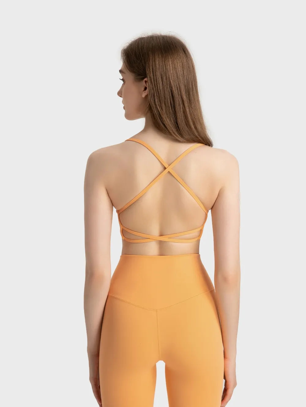 Crisscross Back Cami with Detachable Chest Pads