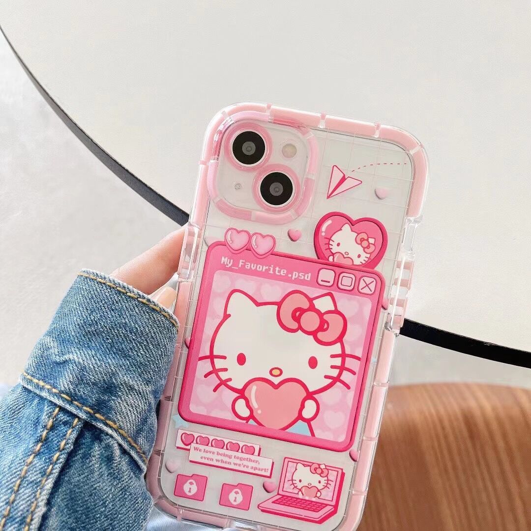 Cute Cartoon Luminous Border Phone Case