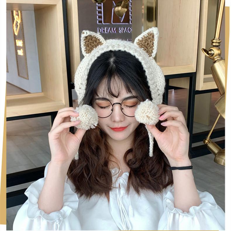 Kawaii Fox Ear Knit Hat