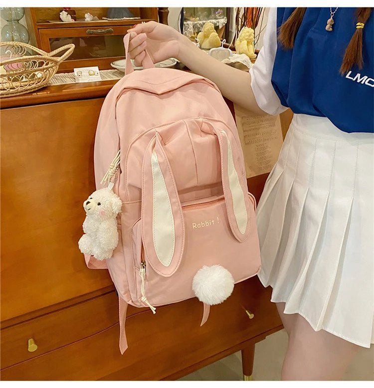 Funny Character Bunny Ears Backpack