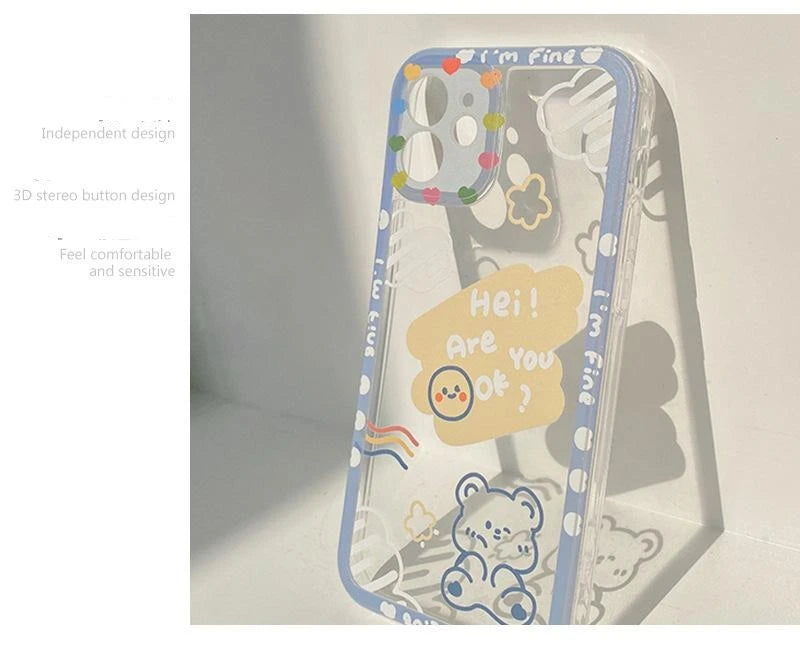 Cartoon Cloud Bear Phone Case