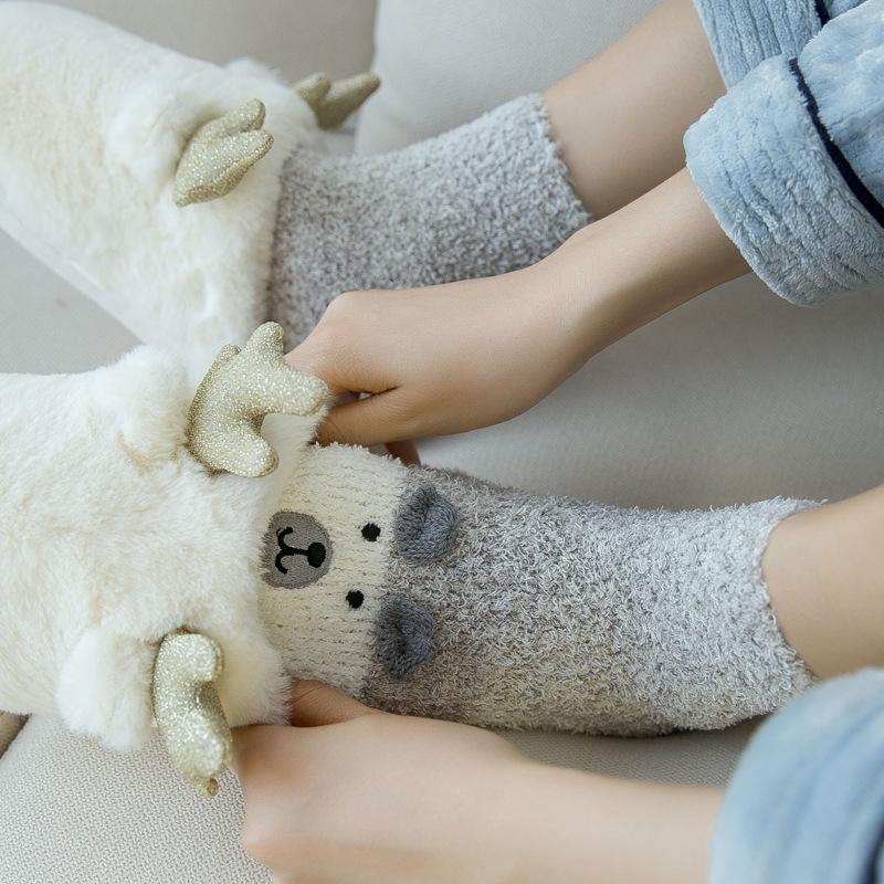 Cartoon Animals Floor Socks