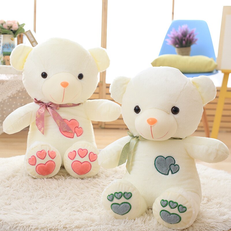 45-110CM Couple Love Teddy Bear Heart Doll Soft Stuffed Animals Toys Cute Plush Gift to Girlfriend Boyfriend for the New Year