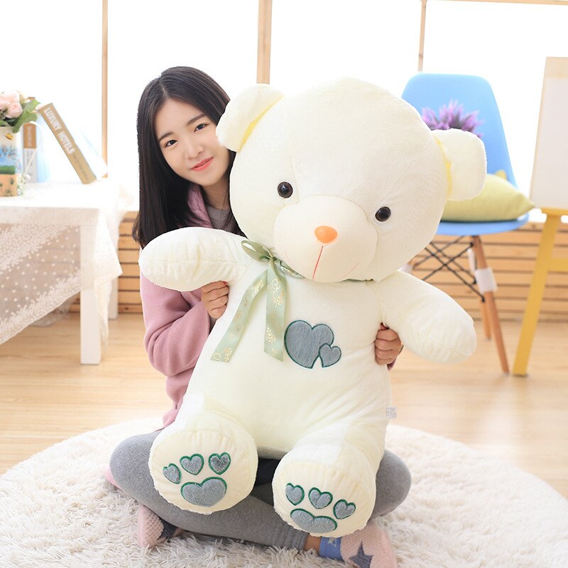 45-110CM Couple Love Teddy Bear Heart Doll Soft Stuffed Animals Toys Cute Plush Gift to Girlfriend Boyfriend for the New Year