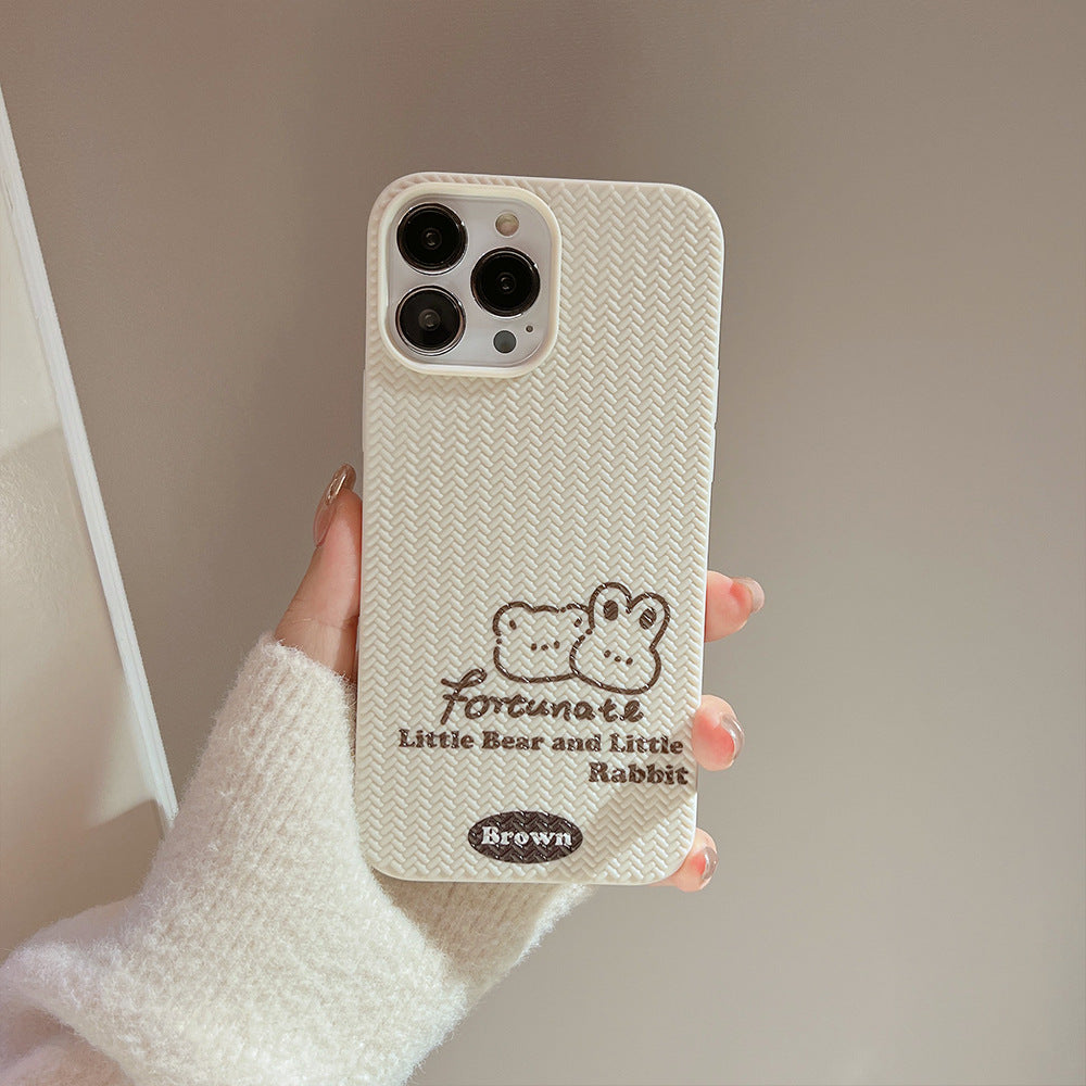 Cute Brown Rabbit Bear Phone Case