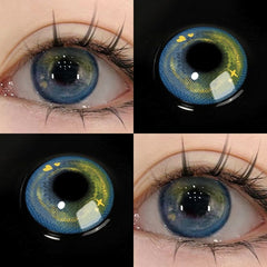 Cosmic Blue Green Contact Lenses(12 months wear)