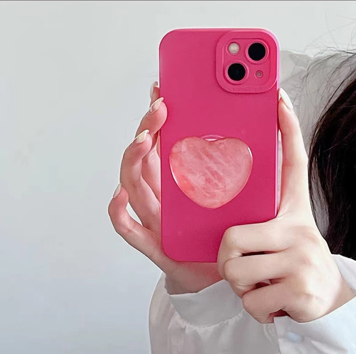 Heart Shaped Crystal Phone Holder