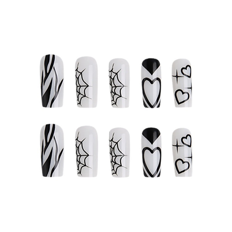 【W002】Halloween Wearable Nails Finished Manicure