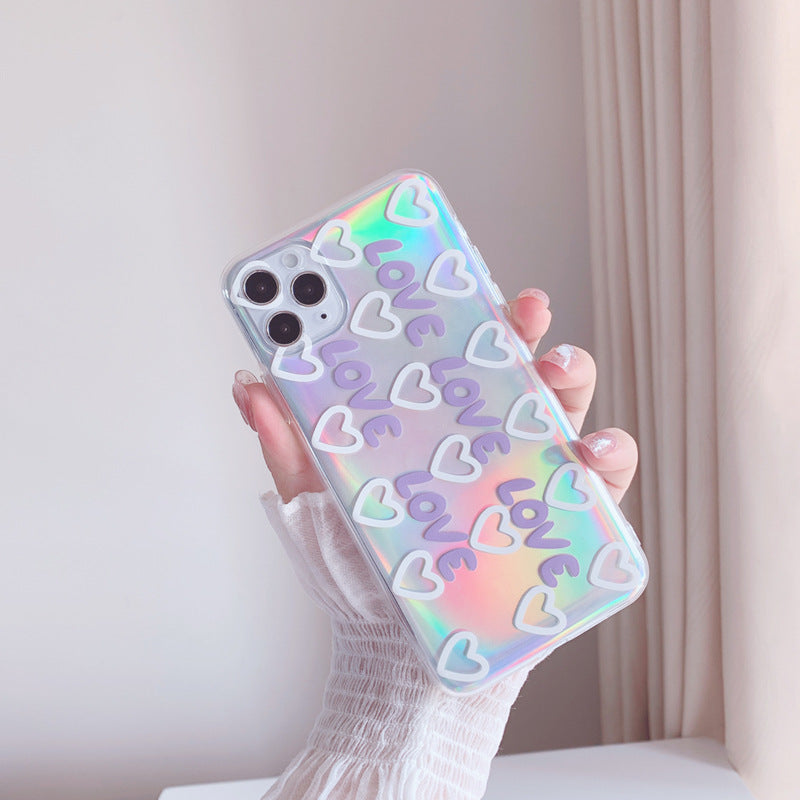 Ins Purple Love Phone Case