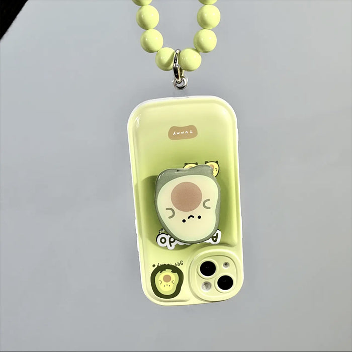 Kawaii Cartoon Green Avocado Phone Case