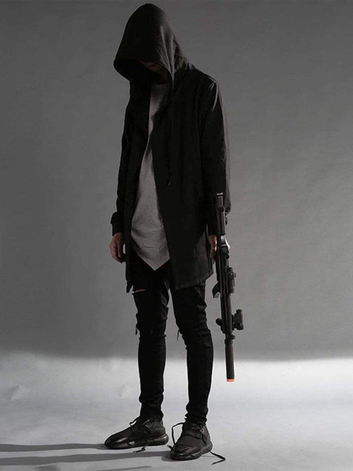 Dark Cloak Cape Oversize Wizard Thick Coat