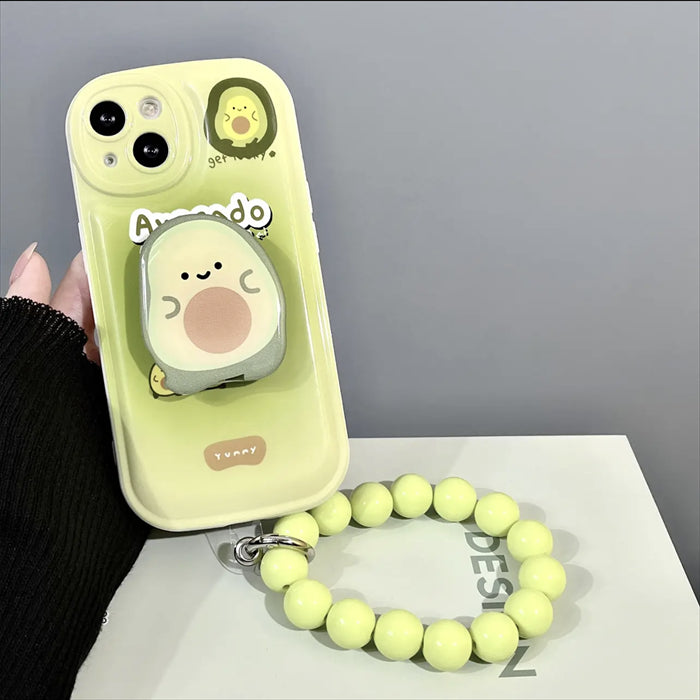 Kawaii Cartoon Green Avocado Phone Case