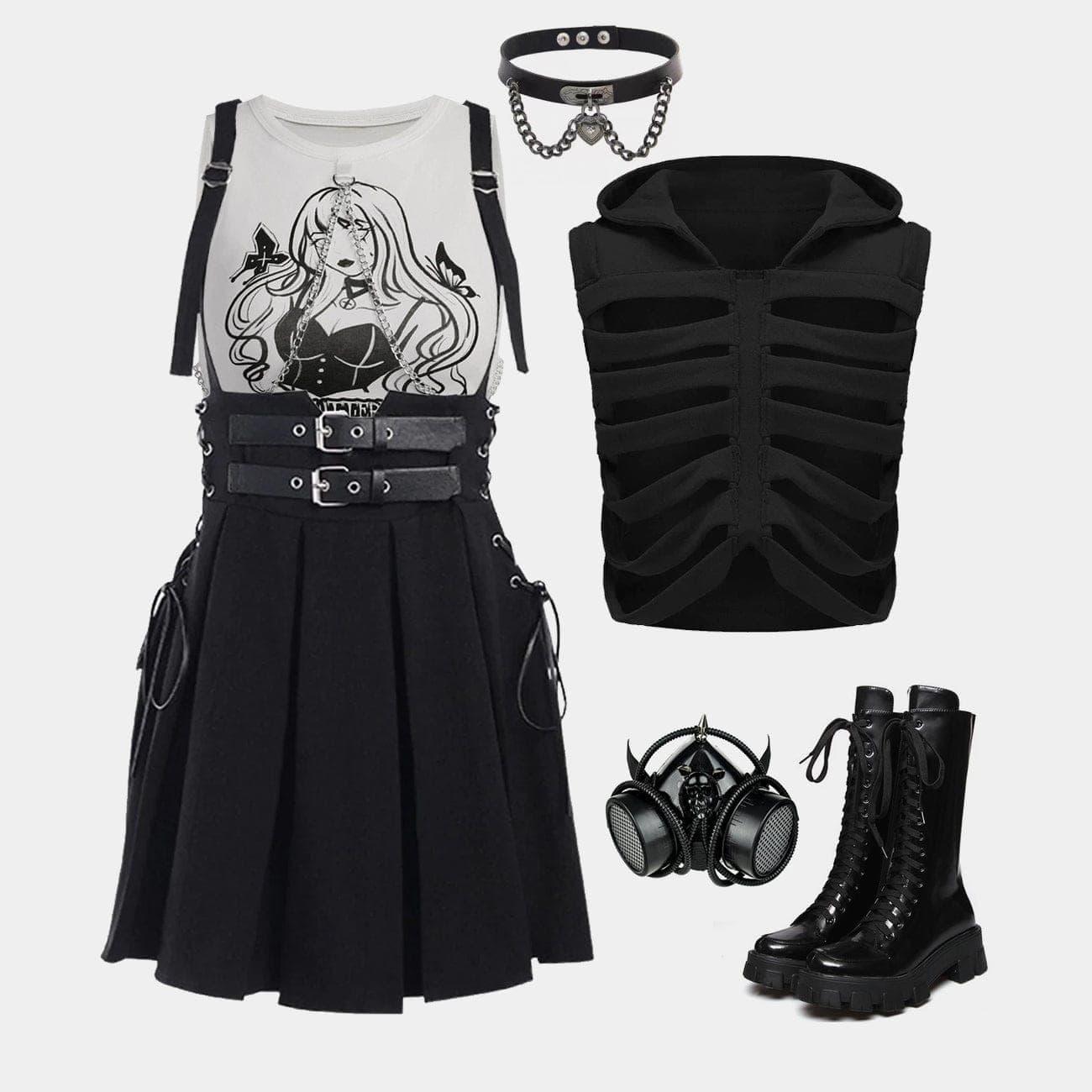 Cutout Hooded Vest