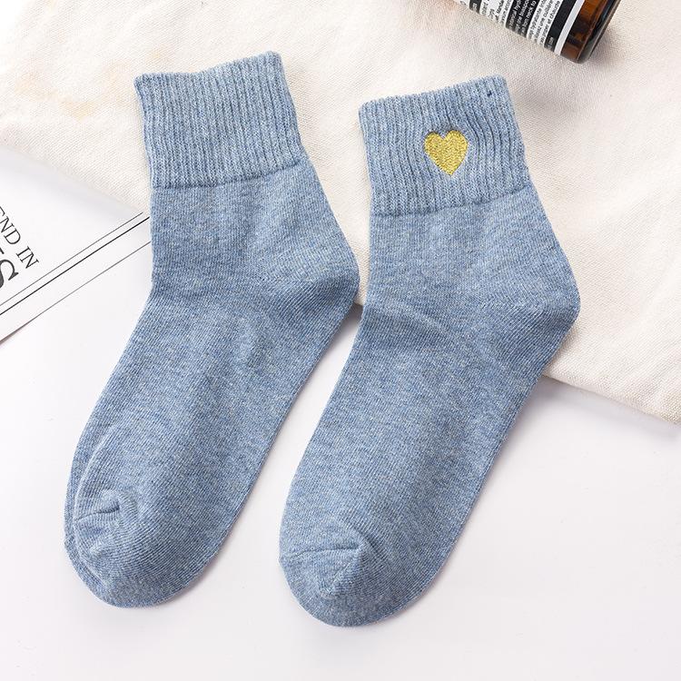 Japanese Love Embroidery Socks