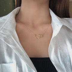 Metallic Geometric Necklace