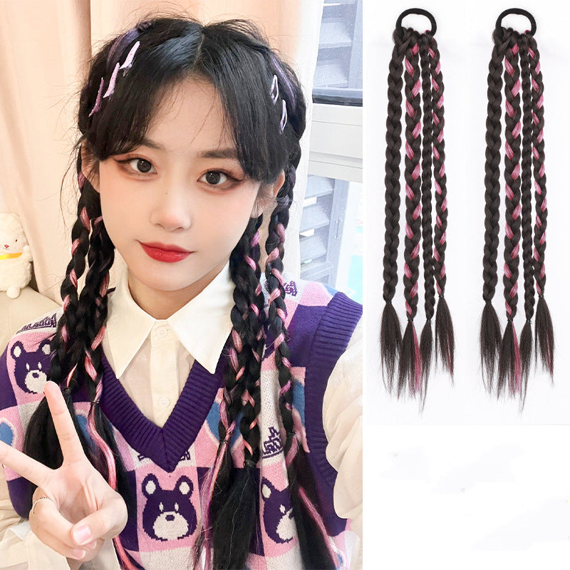 Cute Dyeing Braid Wigs*1 pair