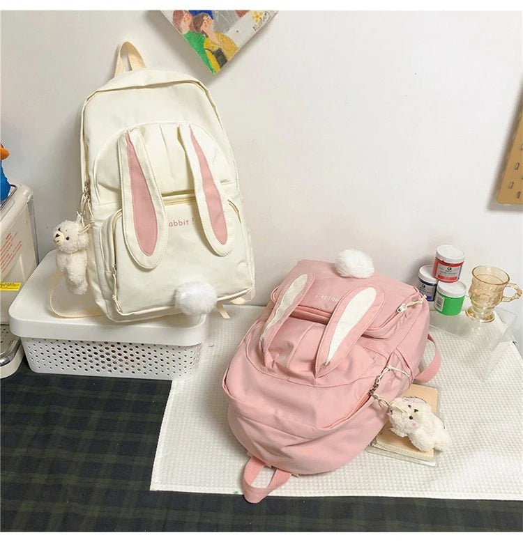 Funny Character Bunny Ears Backpack