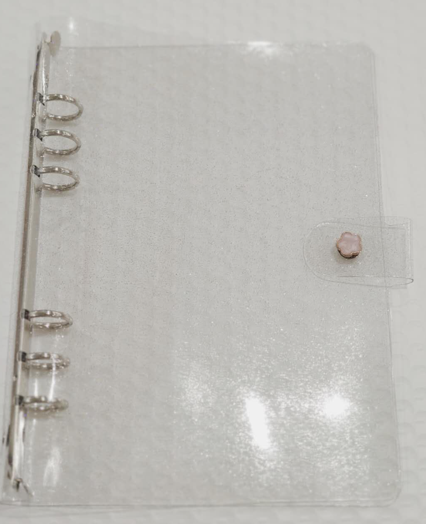 6 Ring Binder Flower Button Cover