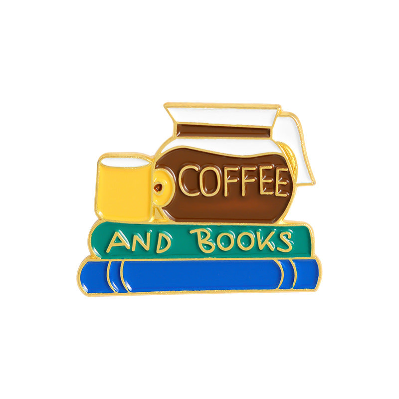 Reading Time Coffee Book Pins