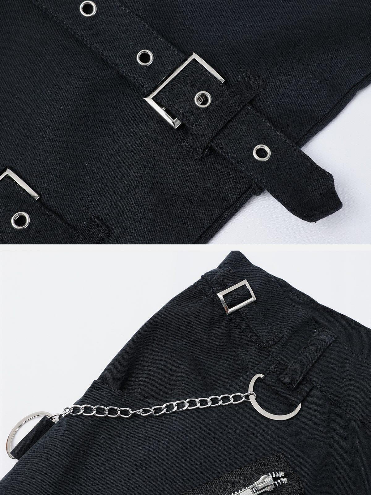 Punk Metal Decoration Pants