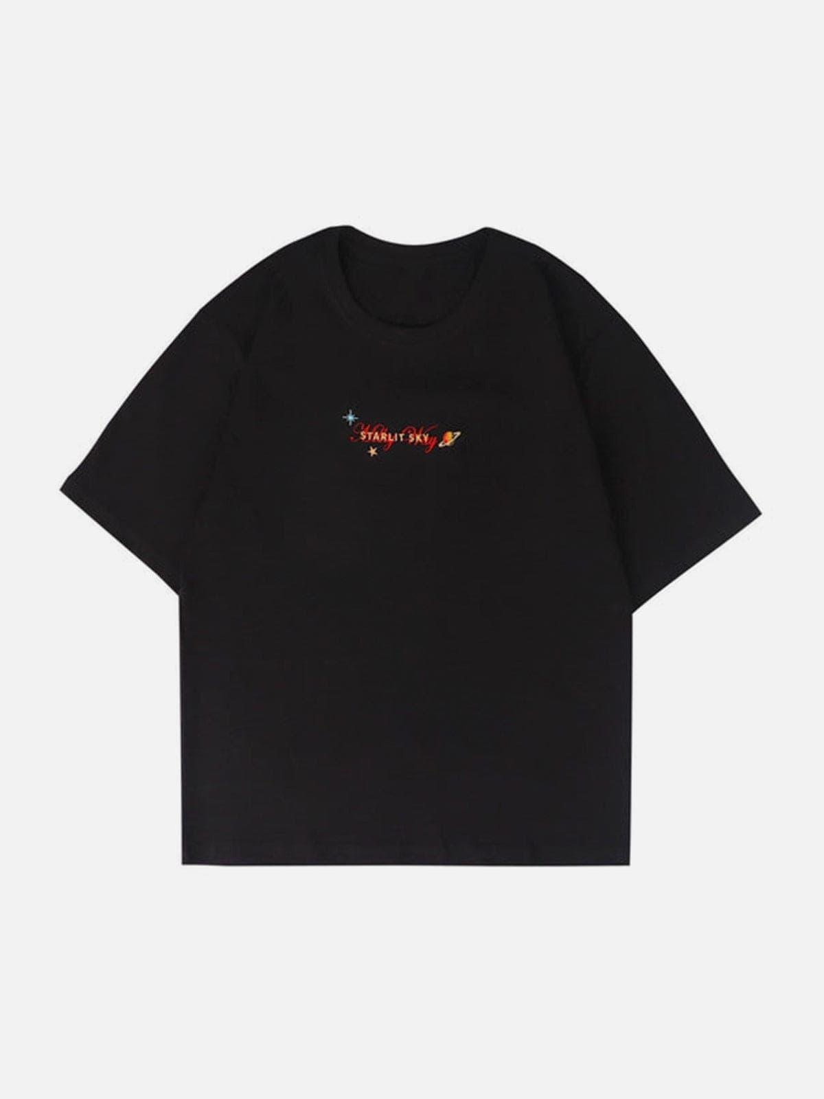 "Starry Embroidery" Tee