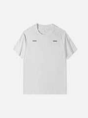 Punk Function Letter Print Cotton Tee