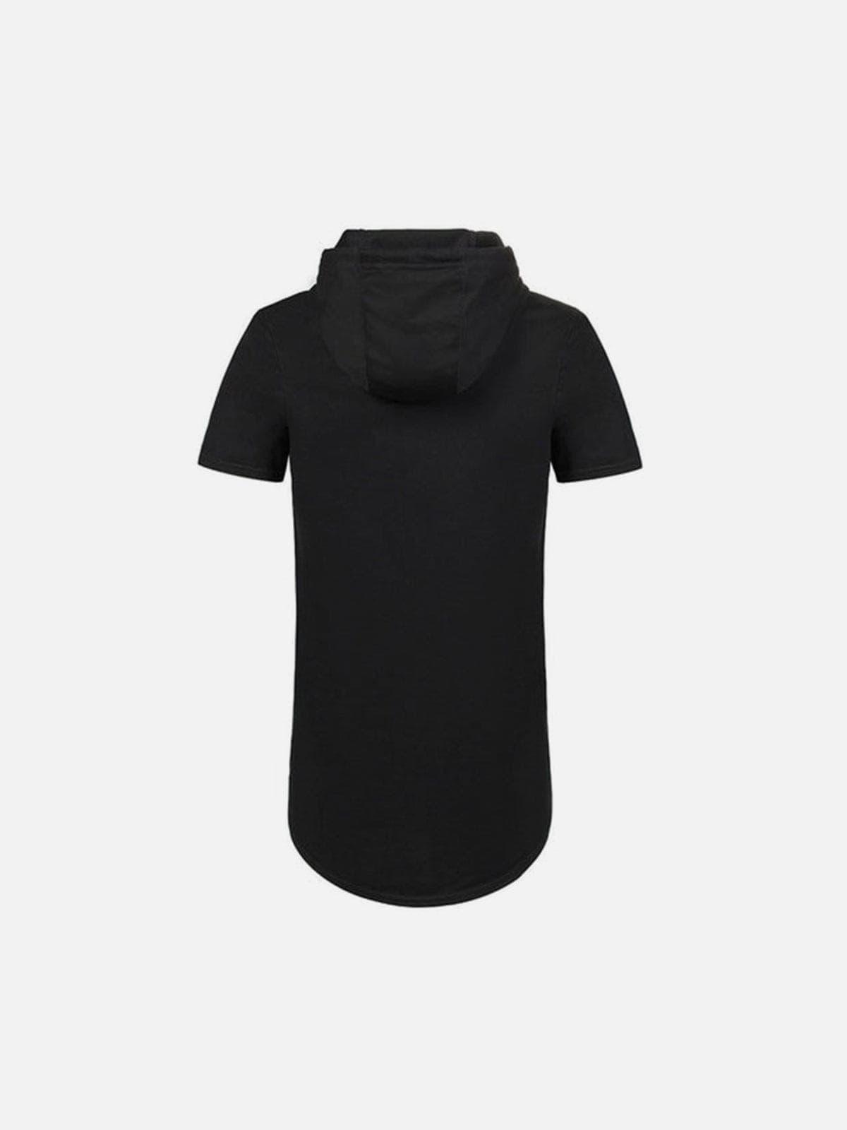 Function Side Zipper Hooded Tee