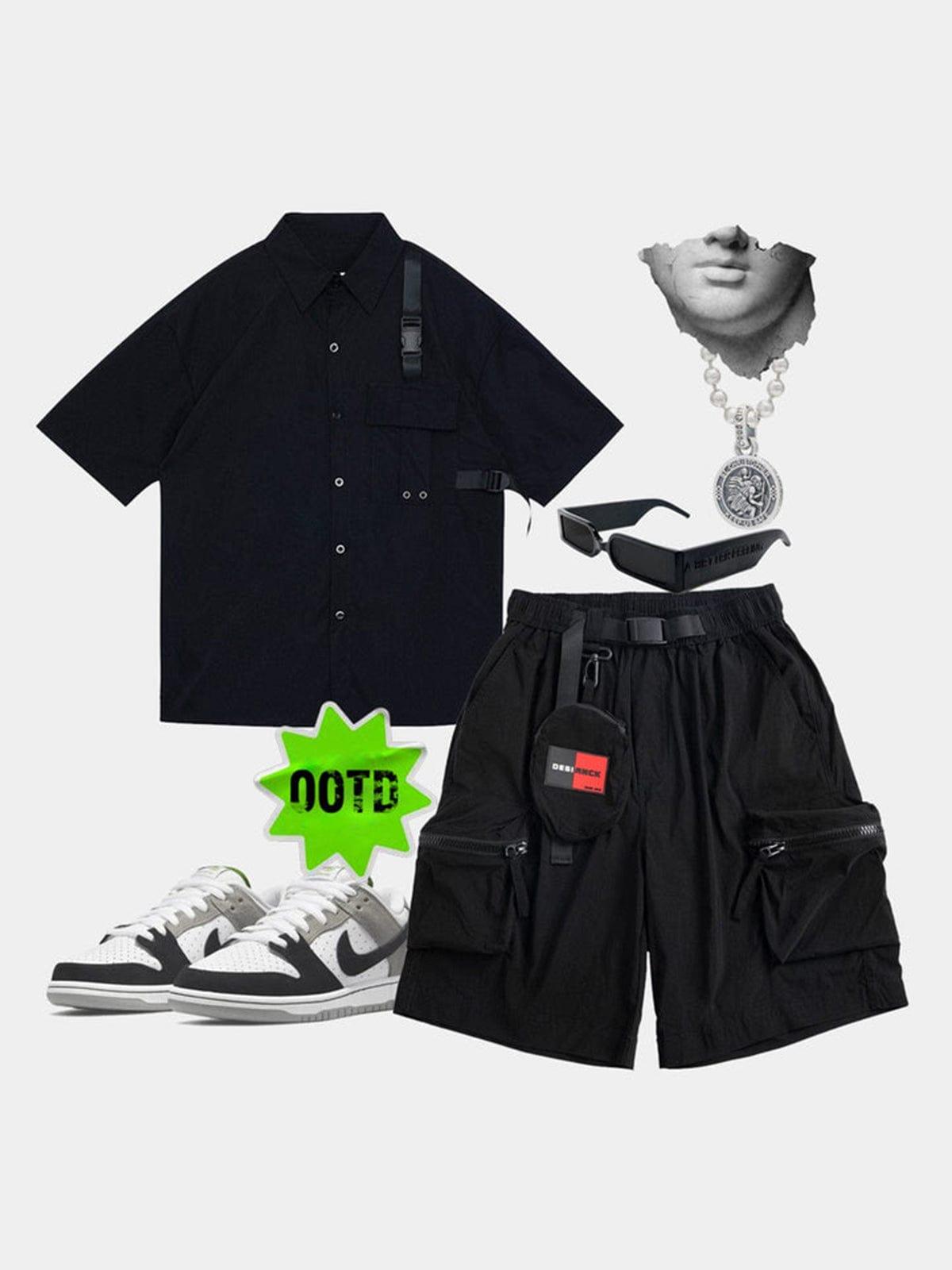 Darkwear Ribbon Short Sleeve Shirt