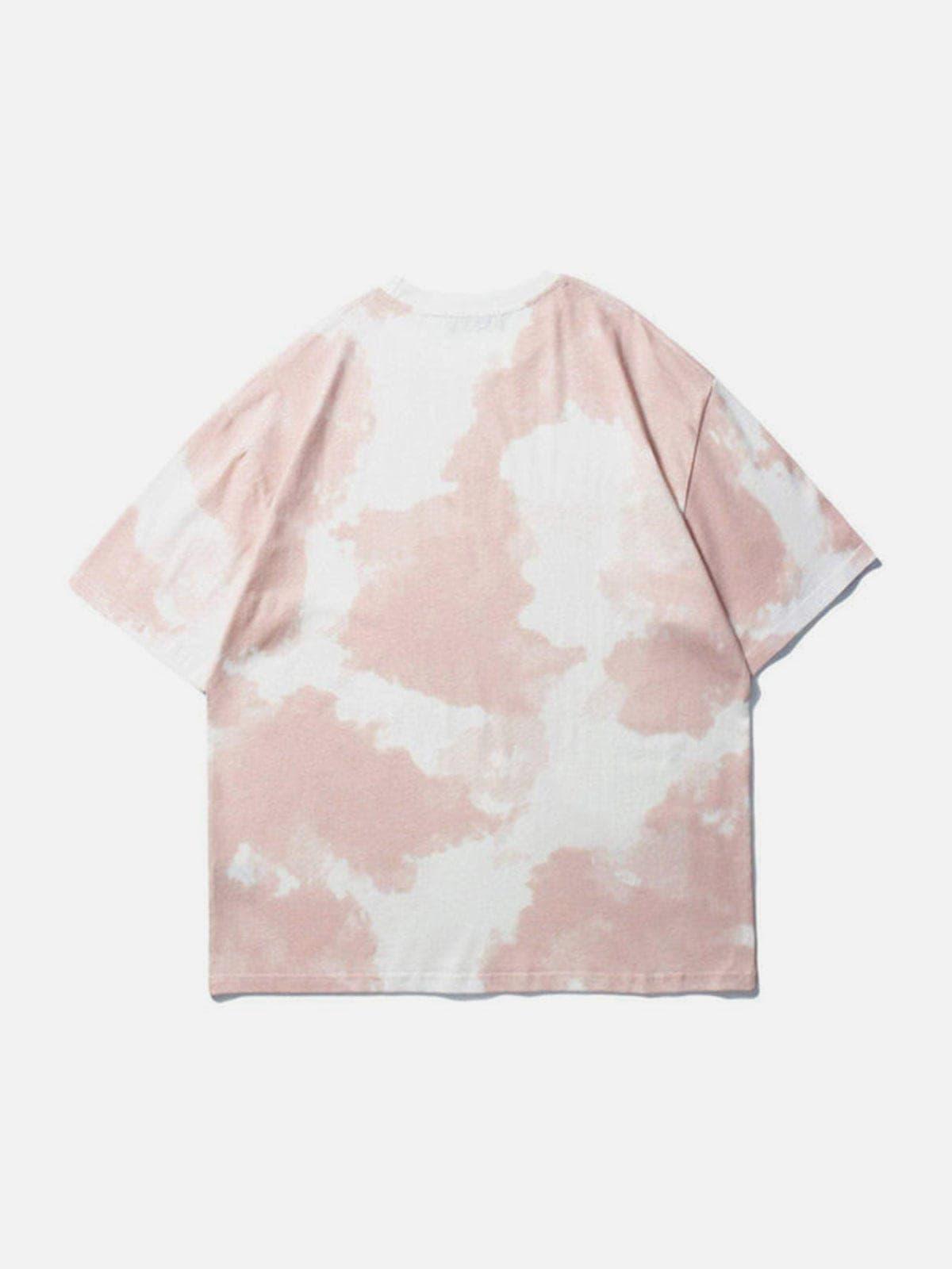 Blue Sky Puzzle Print Cotton Tee