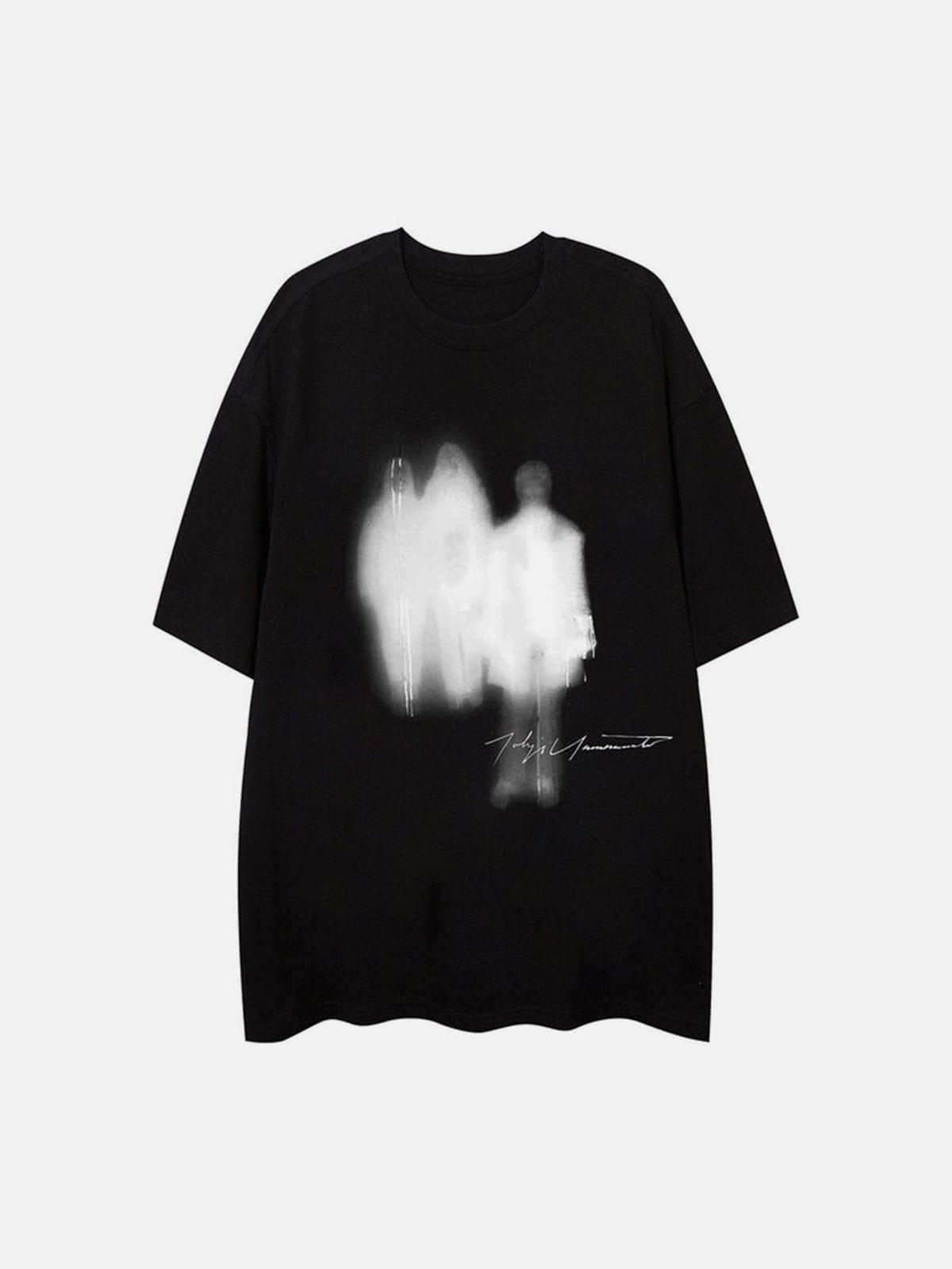 Graffiti Silhouette Graphic Tee