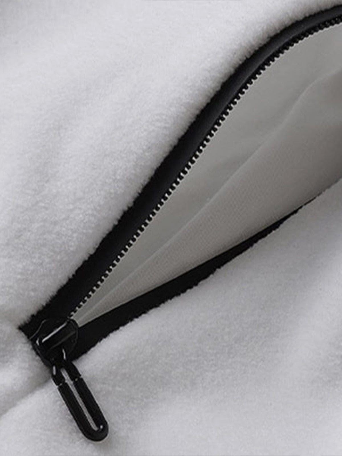 Polar Fleece Turtleneck Hoodie
