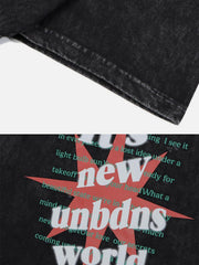 Bombing Letters Washed Graphic Tee