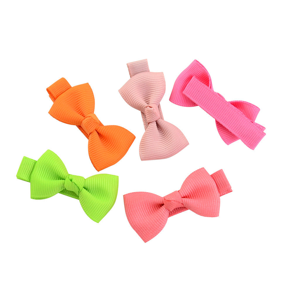 1 Pcs Small Hair Clips Ribbon Covered Clip