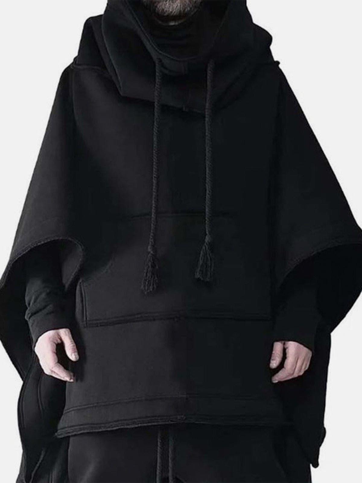 Dark Bat Cloak Cape Wizard Hooded Coat