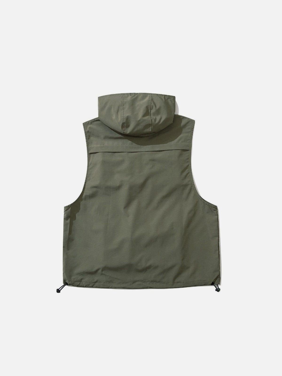 Half Zipper Hood Vest