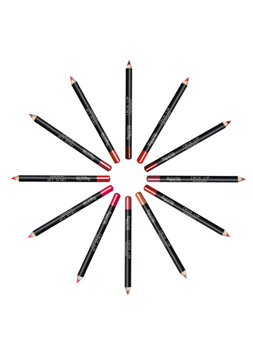 12pcs/lot 12 Color Magical Halo Lip Liner Pencil