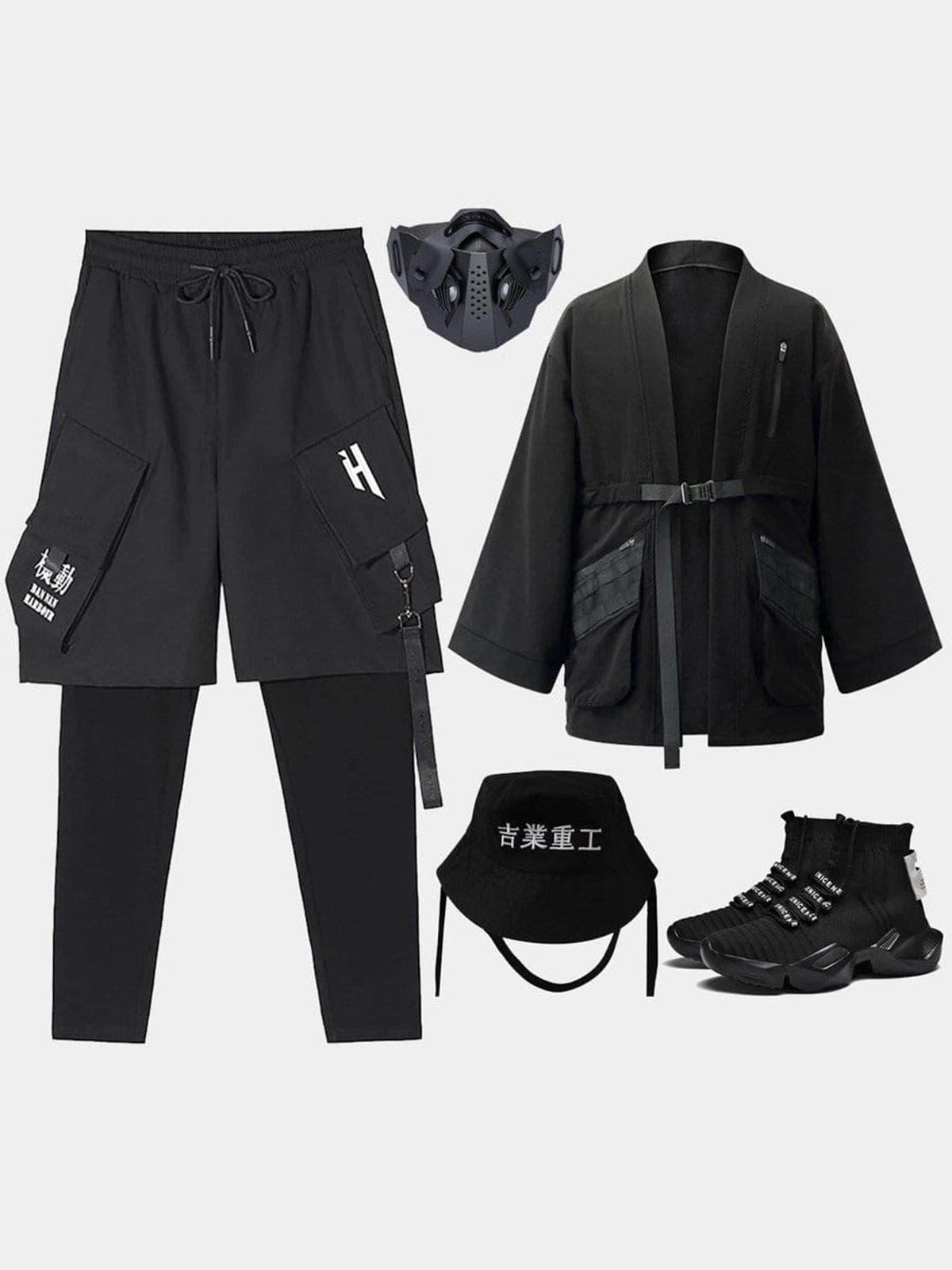 Cyberpunk Dark Ninja Cardigan Jacket