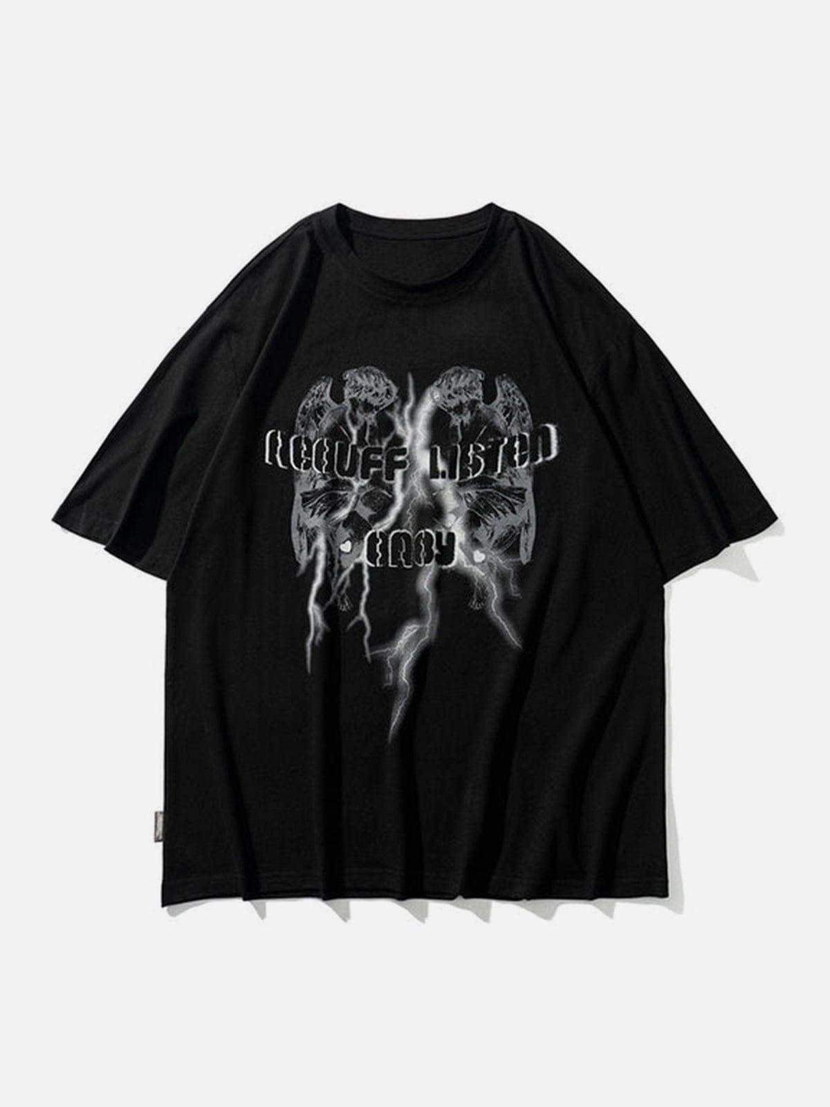 Skull Lightning Graphic Tee