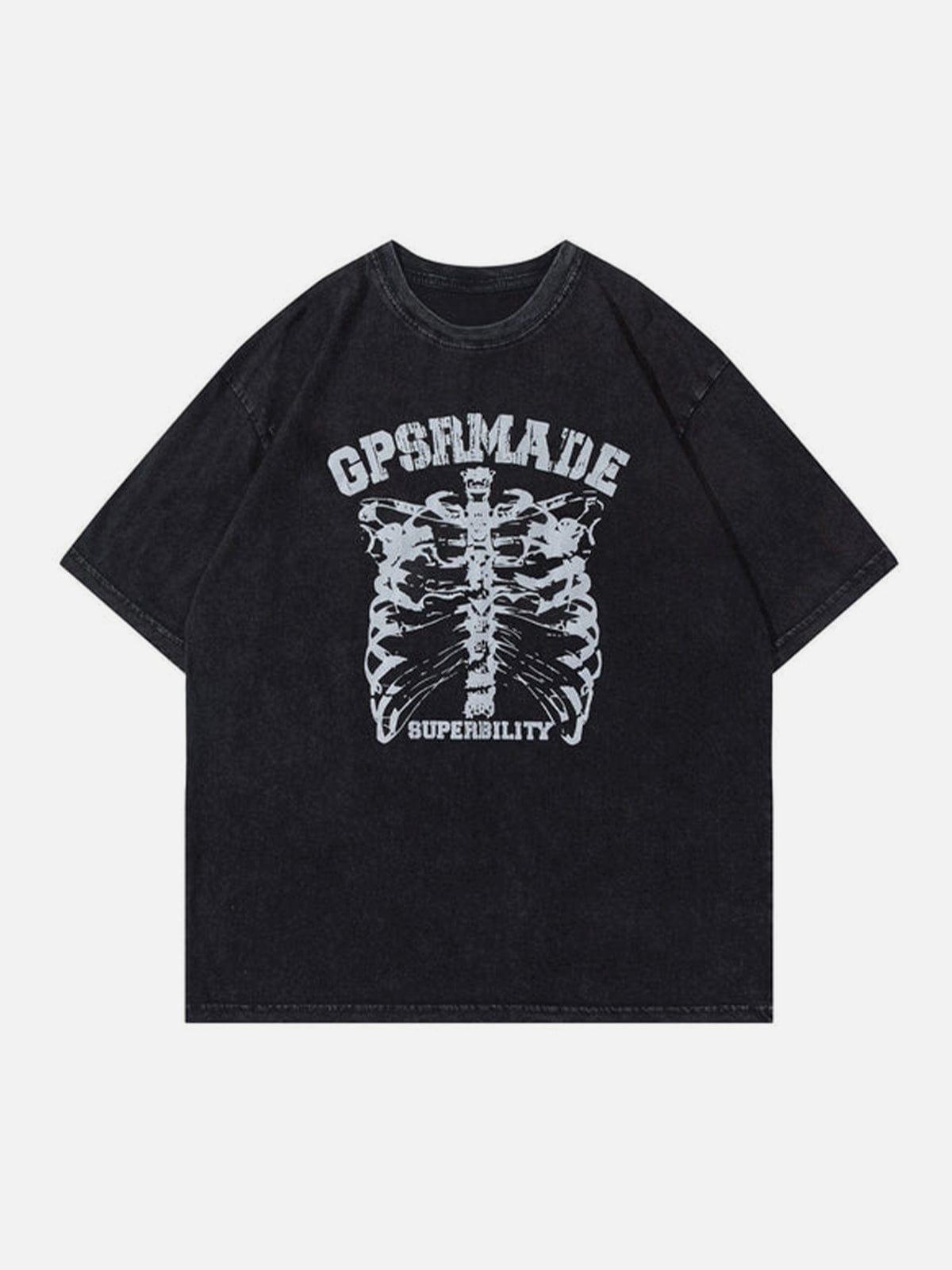 Skeleton Washed Graphic Tee