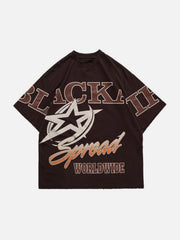 Cut Star Letters Graphic Tee