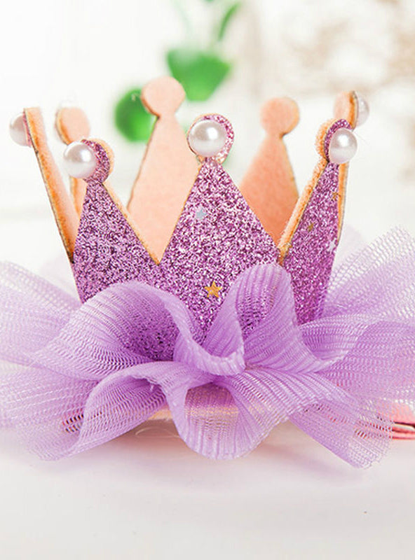 1 pcs Lovely Cute Girls Crown Princess Hair Clip