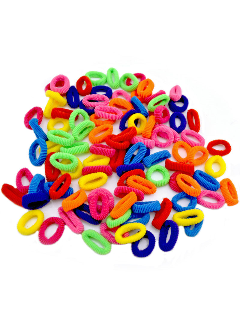 100 Pcs Colorful Child Kids Hair Holders Cute