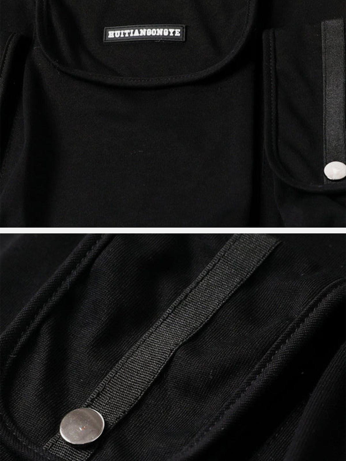 Dark Multi Pockets Tee