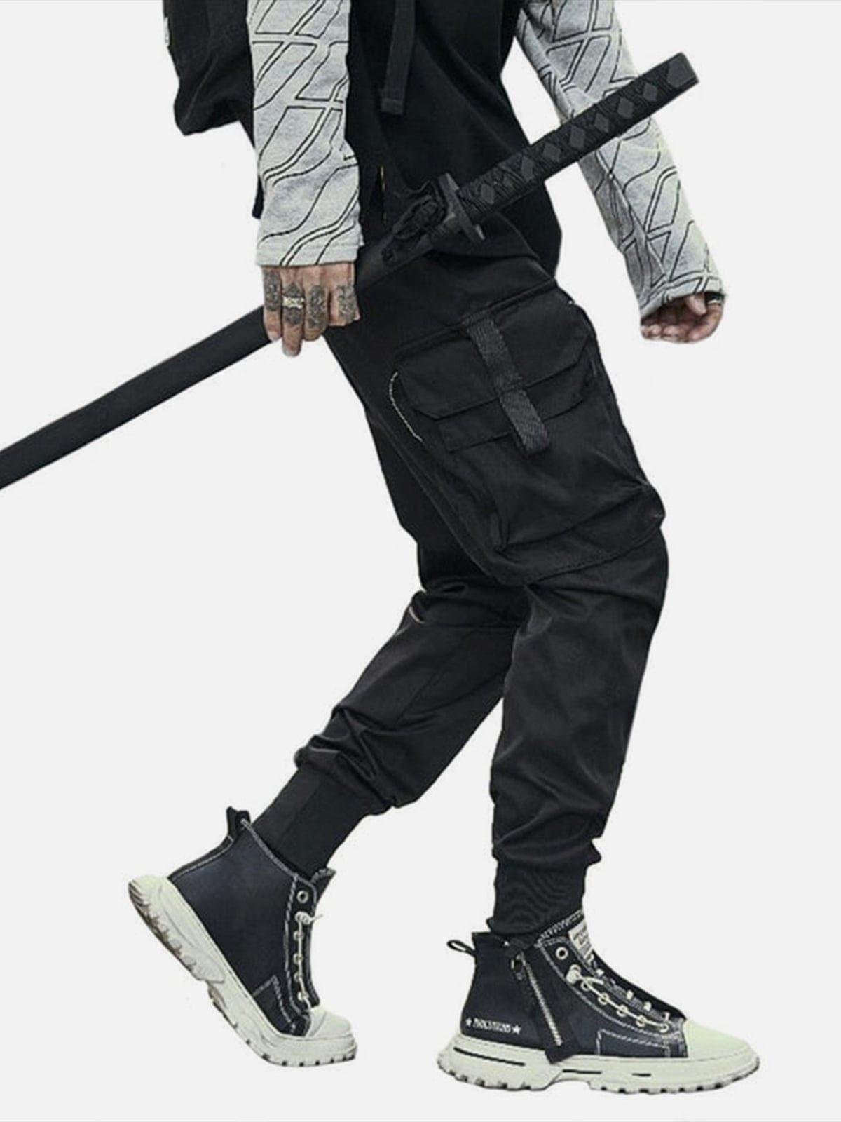 Function Zipper Pockets Cargo Pants