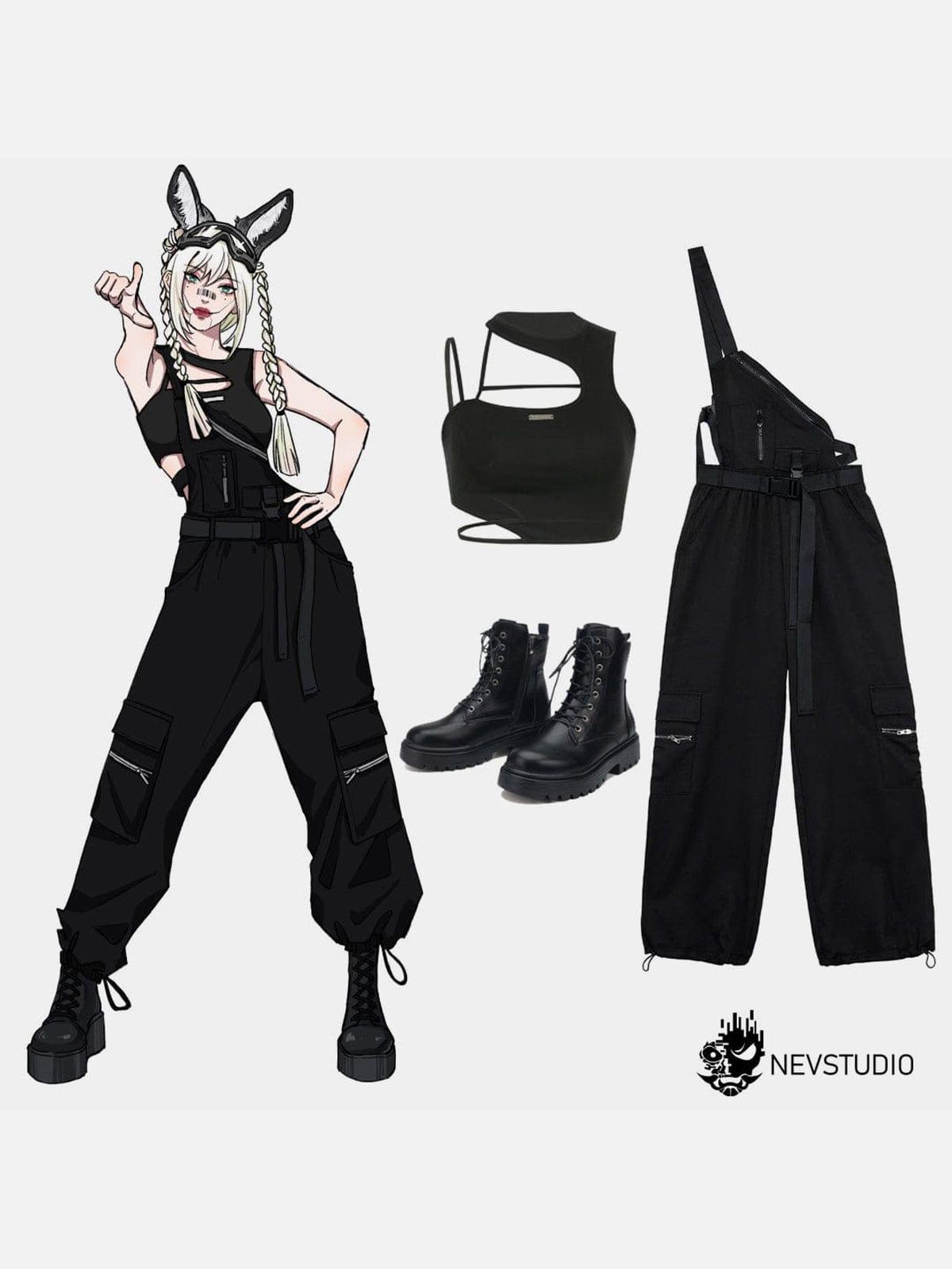 Irregular Hollow Slim Vest