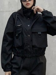 Labeling Pockets Stand Cargo Jacket